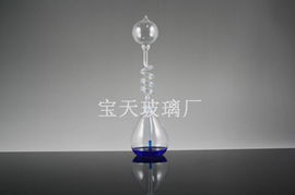 供应玻璃工艺品时尚红色爱情温度计