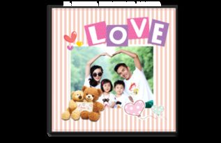 love爱 宝宝成长的爱,浪漫唯美的爱情极致精品珍藏版 8x8单面银盐水晶照片书21p